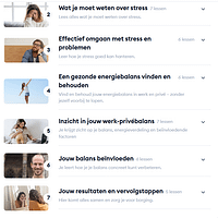 Module-overzicht online cursus meer balans en werkplezier huisartsenpraktijk