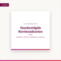 Het kernkwadrant in vijf stappen, e-book met 250 voorbeelden