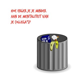 Ergeren aan mentaliteit van collega's